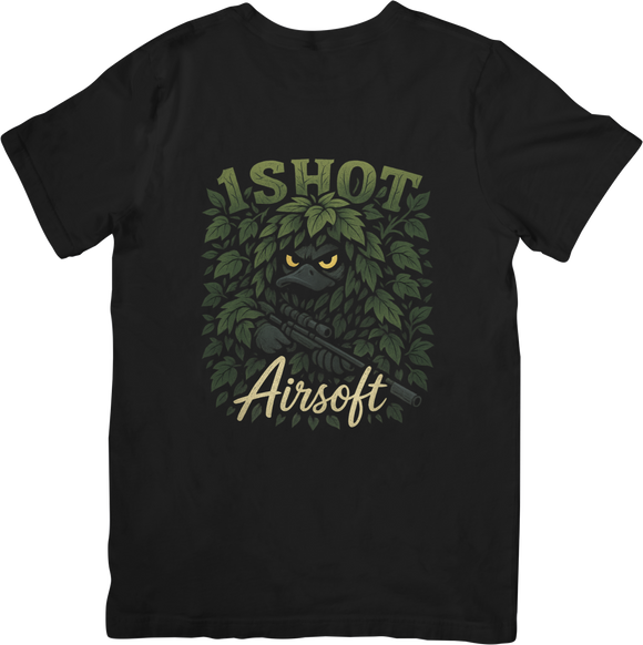 1 Shot Airsoft “Ghillie Duck” Tee