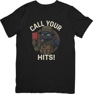 Call Your Hits! T-Shirt – Duck Referee Edition | Airsoft Fair Play Tee