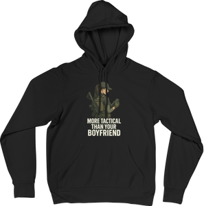 More Tactical Than Your Boyfriend Hoodie – Confidence. Loaded.